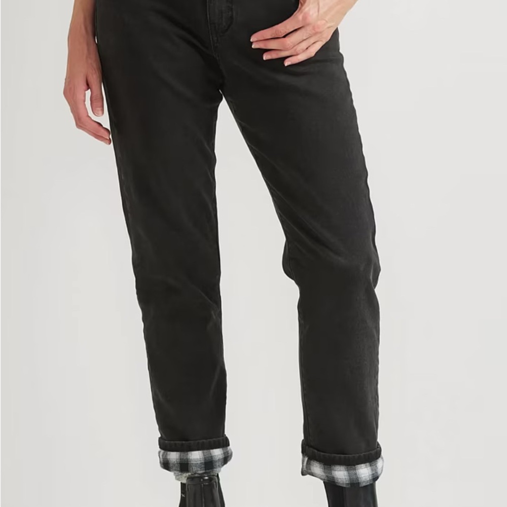 Eddie Bauer Women's Black Boyfriend Jeans